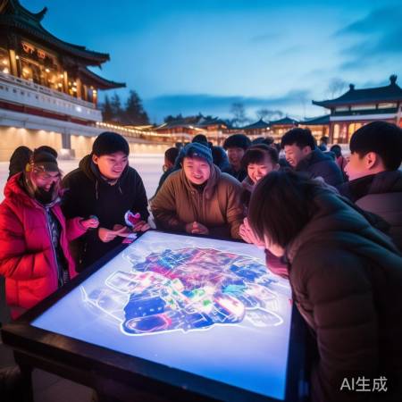 圆明园冰场贪吃蛇大战