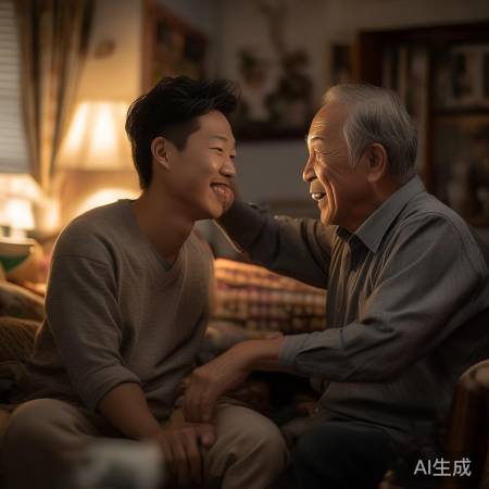 父子情深，人间温暖