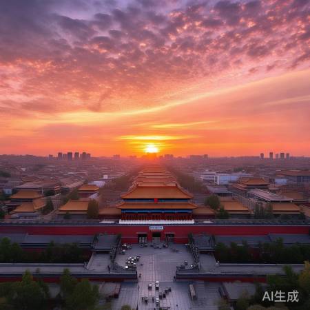 北京晚霞,自然魅力无限