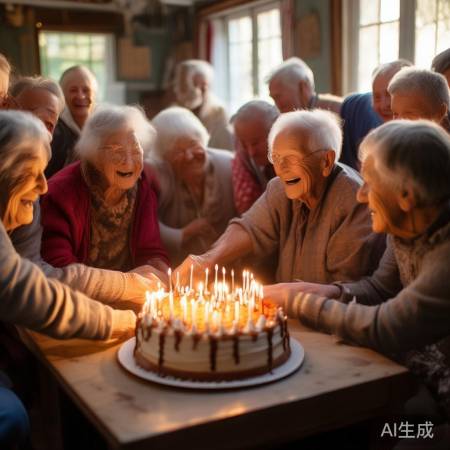 生日蛋糕，温暖福利院