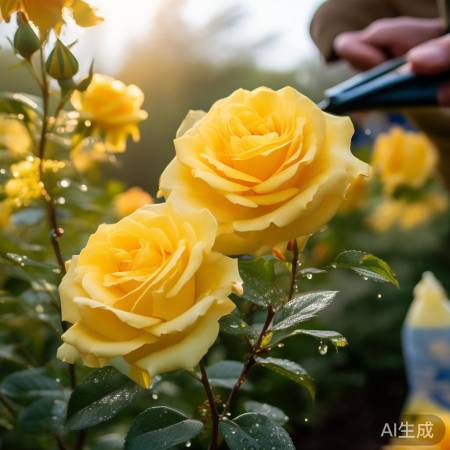 文秀黄月季养护要点:阳光、土壤