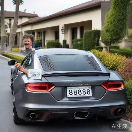 车牌引羡慕，违章后果严重