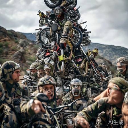 摩托手叠车魔法秀