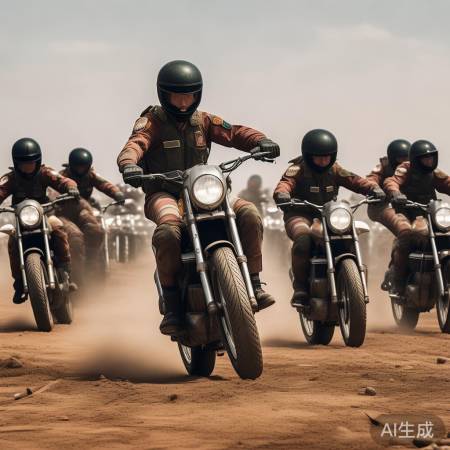 印度军队叠罗汉摩托训练