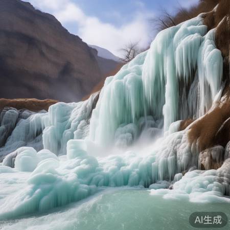 壶口瀑布冰瀑玉壶