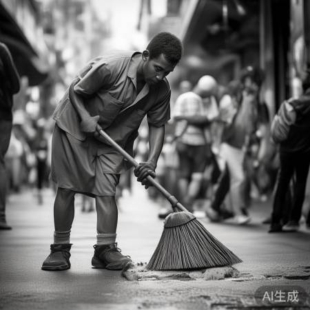 清洁者辛勤，呼吁尊重
