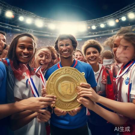 同事奖牌变黄金,共庆辉煌未来