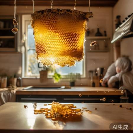 蜂窝新出现，观察蜜蜂决定留否