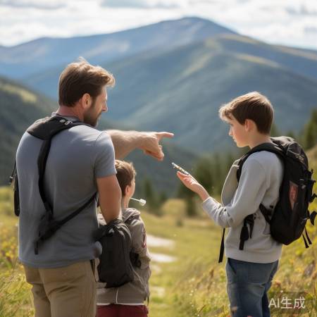 小时候山上游玩，父亲教防火知识