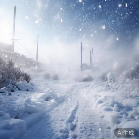 烟台暴雪美如画