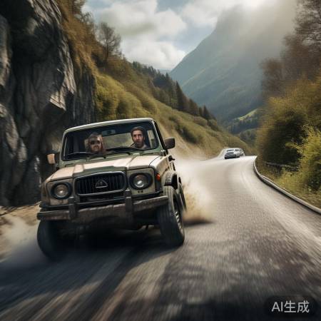 弯道险，需谨慎驾驶