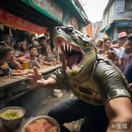 男子手指被鳖咬路边尴尬