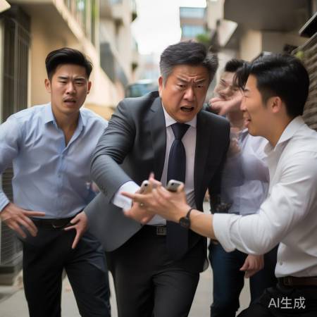 中介手机被抢，慌乱无助