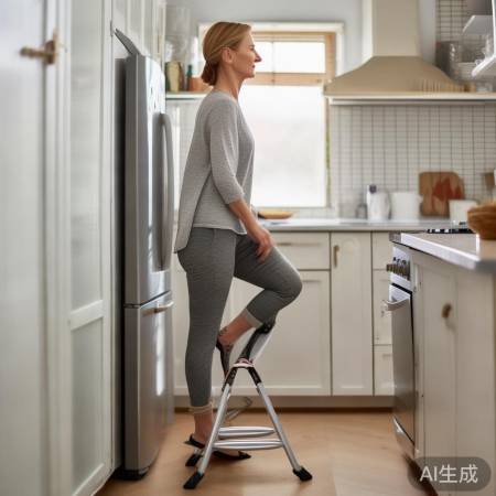 变换姿势，护膝保健