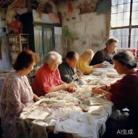 苗族妈妈绣嫁妆，爱意永恒。