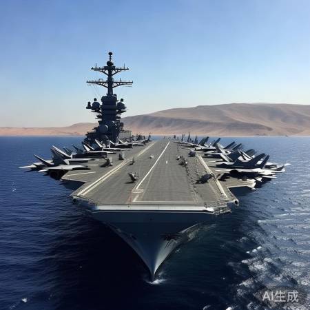 美国航母中东部署