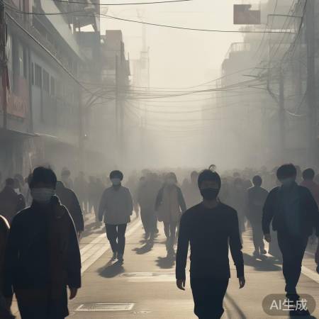 “首尔雾霾，行色匆匆”