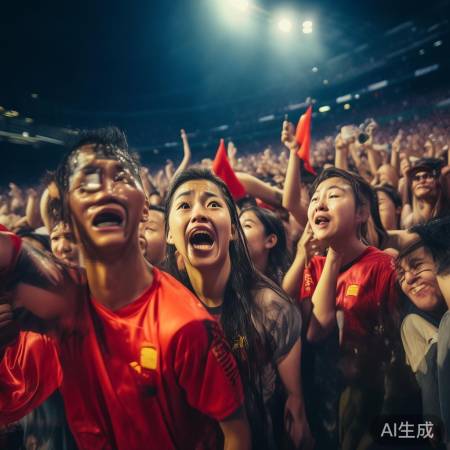 激情球迷泪洒赛场