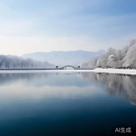 颐和园雪景美如画