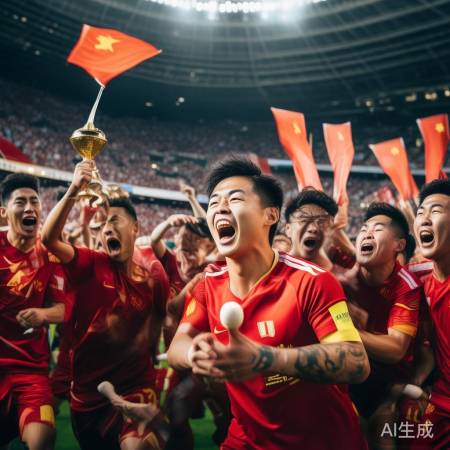 中国U23男足创历史！亚洲杯四强荣耀瞬间