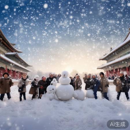 北京罕见大雪，人间真情涌动