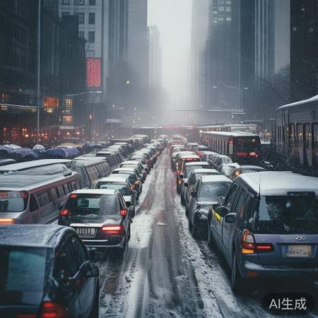 雨雪封路，出行受阻
