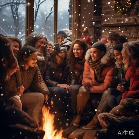 珍惜幸福，共抗寒雪