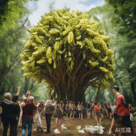 爆米花树受游客困扰