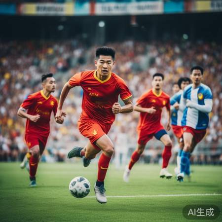 足球魅力，顽强拼搏