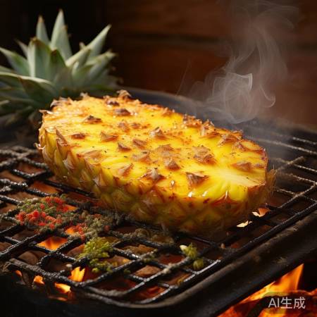 粉菠萝烧烤,鲜嫩回味