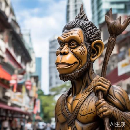 吉隆坡孙悟空雕像,轻松快乐!