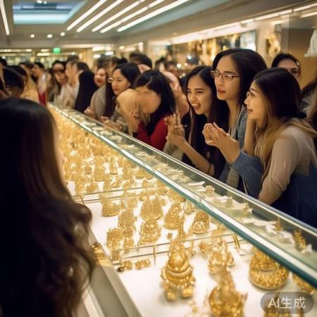 金饰排队,消费热潮