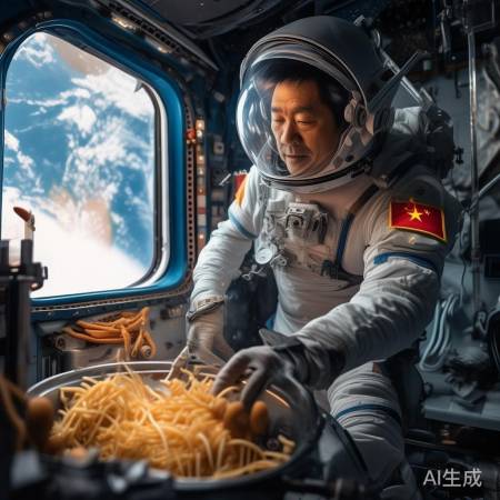 黄景瑜太空烹饪趣图