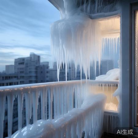 阳台惊变冰河世纪：揭秘冬季奇观