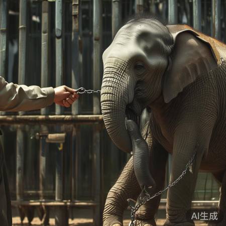 小象遭员工金属锁殴打，动物园回应引关注