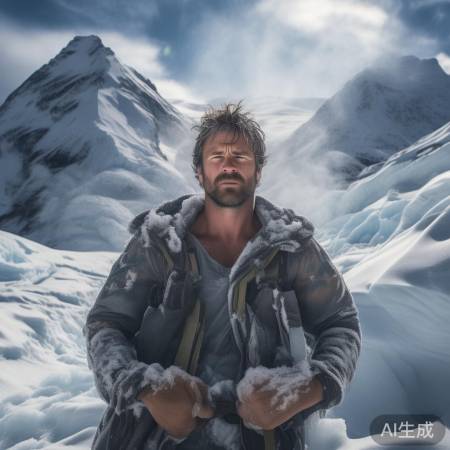 男子短袖挑战-5℃冰山奇遇记