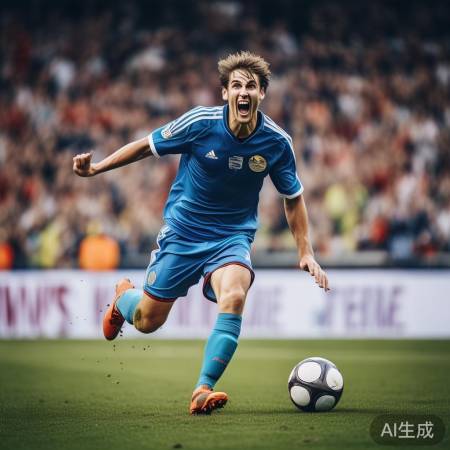 比赛表情真实自然