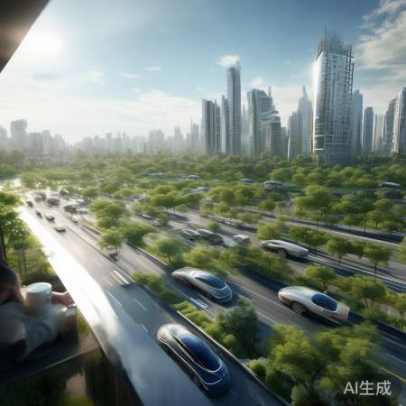 未来城市：绿意盎然，智能出行