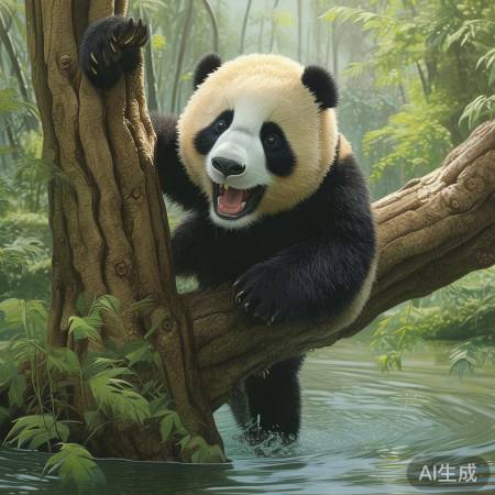 熊猫宝宝蜕变记：从蛄蛹到成虫的奇幻之旅