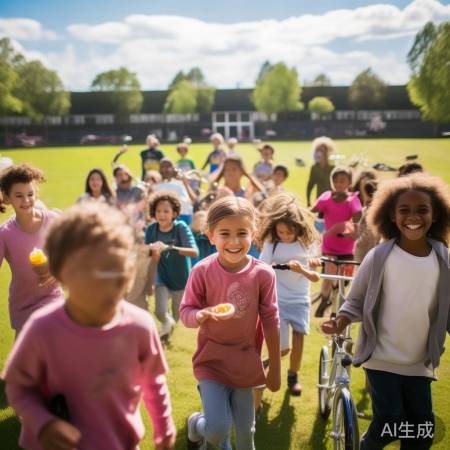 学生课间快乐享受