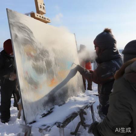 冬日苦作绘震撼画