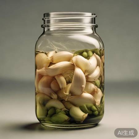 腊八蒜变绿，蒜瓣自保抗菌