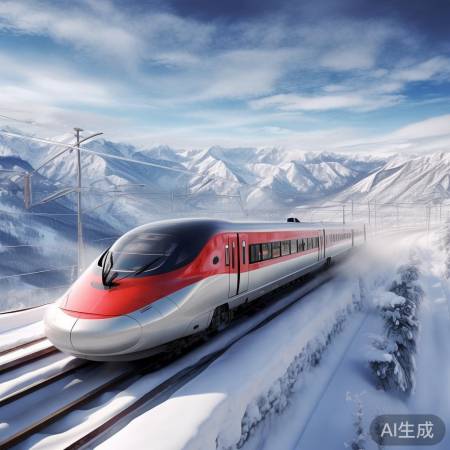 穿越雪地高铁，速度与美景同行