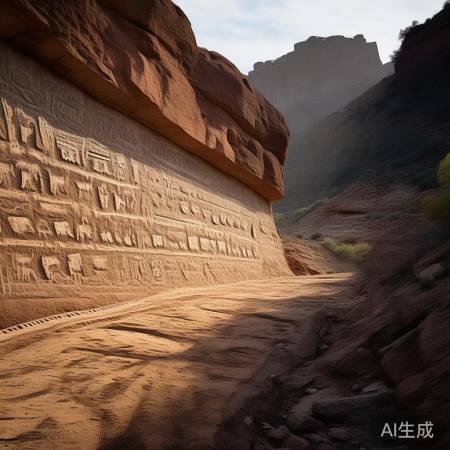 岩画争议:人迹还是未知生物?