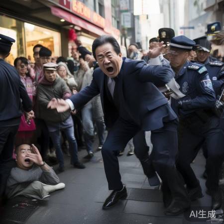 董事长殴打路人，目击者录像。