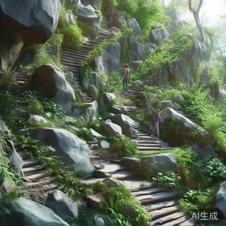 扶梯仙境,松鼠嬉戏