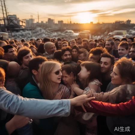 灾难中见人性光辉,团结互助显力