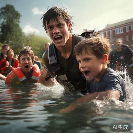 大学生英勇营救落水父子，舍己救人永留人间佳话