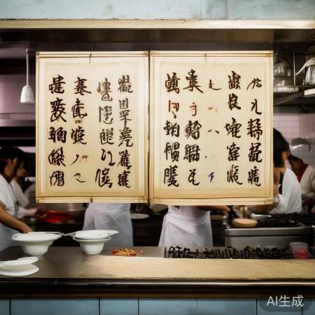 “重庆饭店两版菜单对比”