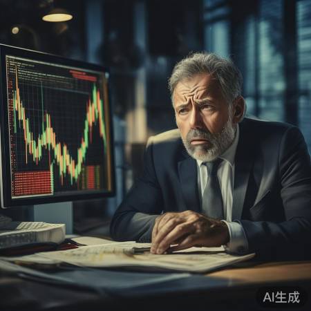 投资失利，金市暴跌，愁云惨雾